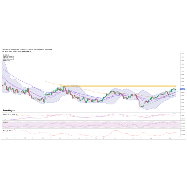 weekly dollar index outlook for the week